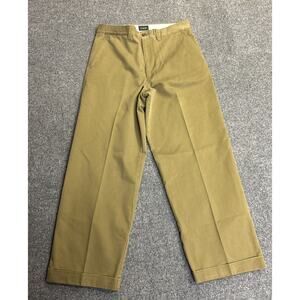J. Crew Mens Giant Fit Chino Pants 30x 29 Dark Khaki 100% Cotton Preppy Classic